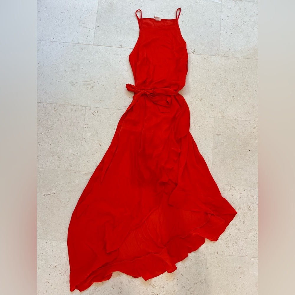 Red Wrap Dress